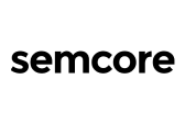 Logotyp klienta Semcore (referencja / marka korzystająca z Livespace).